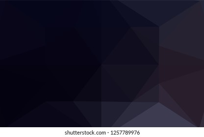 Dark BLUE vector blurry hexagon texture. Creative geometric illustration in Origami style with gradient. A new texture for your design.