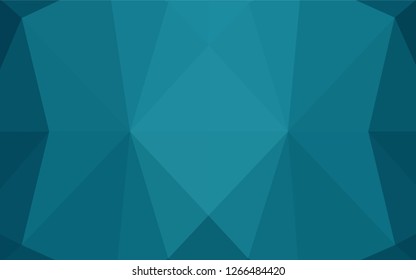 Dark BLUE vector blurry hexagon template. Glitter abstract illustration with an elegant design. A completely new template for your business design.