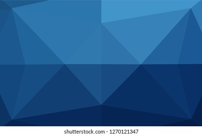 Dark BLUE vector blurry hexagon texture. Creative illustration in halftone style with gradient. The textured pattern can be used for background.