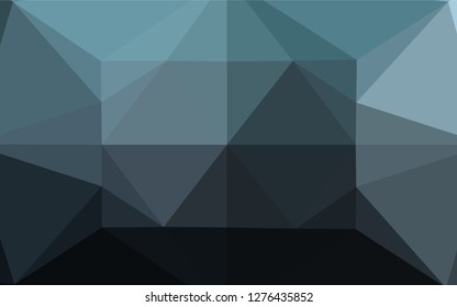Dark BLUE vector blurry hexagon texture. Glitter abstract illustration with an elegant design. The textured pattern can be used for background.