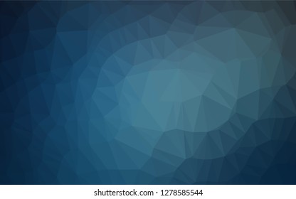 Dark BLUE vector blurry hexagon template. Brand new colored illustration in blurry style with gradient. Brand new design for your business.
