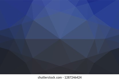 Dark BLUE vector blurry hexagon texture. A sample with polygonal shapes. The template can be used as a background for cell phones.