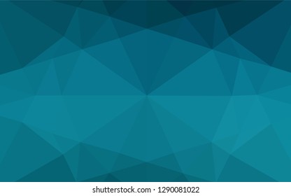 Dark BLUE vector blurry hexagon template. Shining colored illustration in a Brand new style. The elegant pattern can be used as part of a brand book.