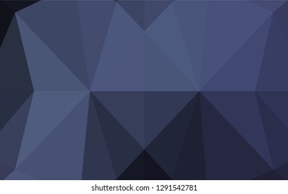 Dark BLUE vector blurry hexagon template. Creative illustration in halftone style with gradient. The elegant pattern can be used as part of a brand book.