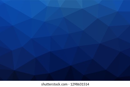 Dark BLUE vector blurry hexagon template. Colorful abstract illustration with gradient. The textured pattern can be used for background.