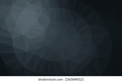 Plantilla de hexágono borroso oscuro vectorial AZUL. Ilustración de colores brillantes en un estilo nuevo. El diseño poligonal se puede usar para su sitio web.