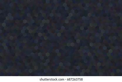 Dark BLUE vector blurry hexagon background design. Geometric background in Origami style with gradient. 