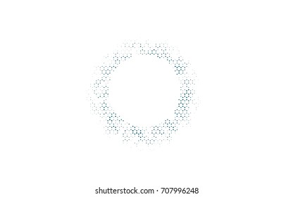 Dark BLUE vector blurry hexagon background design. Geometric background in Origami style with gradient. 