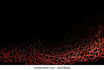 Dark BLUE vector blurry rectangular background. Geometric background in square style with gradient. The pattern can be used for brand-new background.