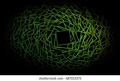 Dark BLUE vector blurry rectangular background. Geometric background in square style with gradient. The pattern can be used for brand-new background.