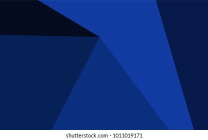 Dark BLUE vector blurry triangle template. Geometric illustration in Origami style with gradient.  The template can be used as a background for cell phones.