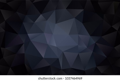 Dark BLUE vector blurry triangle background. Brand-new colored illustration in blurry style with gradient. The textured pattern can be used for background.