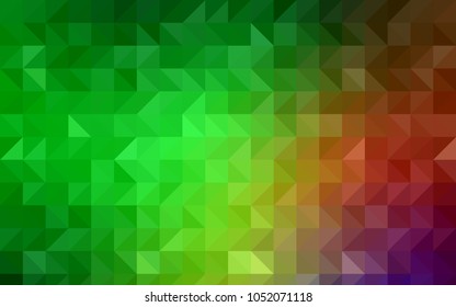 Dark BLUE vector blurry triangle background. A vague abstract illustration with gradient. The completely new template can be used for your brand book.