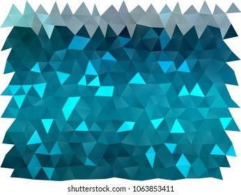 Dark BLUE vector blurry triangle pattern. A sample with polygonal shapes. The elegant pattern can be used as part of a brand book.