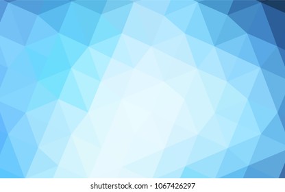 Dark BLUE vector blurry triangle texture. Glitter abstract illustration with an elegant design. The best triangular design for your business.
