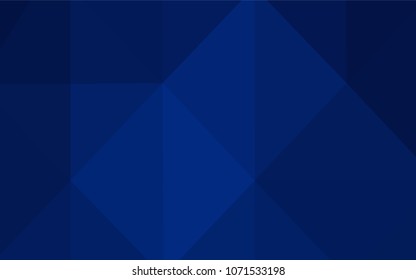 Dark BLUE vector blurry triangle texture. Creative geometric illustration in Origami style with gradient. That new template can be used for your brand book.