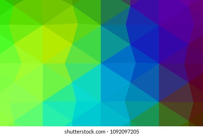 Dark BLUE vector blurry triangle texture. Shining polygonal illustration, which consist of triangles. Triangular pattern for your business design.