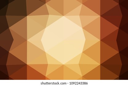 Dark BLUE vector blurry triangle pattern. Colorful abstract illustration with gradient. Brand-new style for your business design.