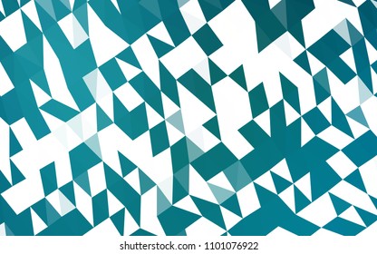 Dark BLUE vector blurry triangle pattern. Geometric illustration in Origami style with gradient.  The completely new template can be used for your brand book.