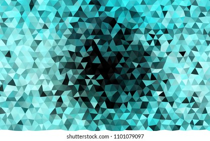 Dark BLUE vector blurry triangle background. Colorful abstract illustration with gradient. Triangular pattern for your business design.