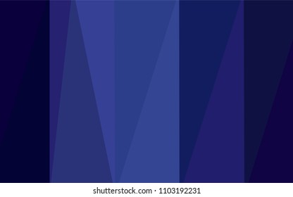 Dark BLUE vector blurry triangle texture. A sample with polygonal shapes. A completely new template for your business design.