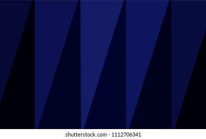 Dark BLUE vector blurry triangle texture. Triangular geometric sample with gradient.  A new texture for your design.