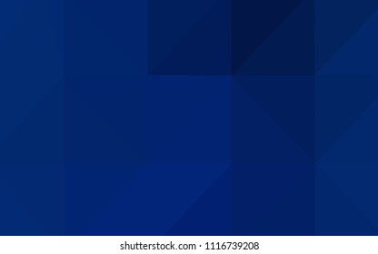 Dark BLUE vector blurry triangle texture. Creative geometric illustration in Origami style with gradient. A new texture for your design.