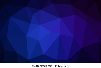 Dark BLUE vector blurry triangle texture. Colorful illustration in abstract style with gradient. The template for cell phone's backgrounds.