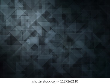 Dark BLUE vector blurry  triangle. A sample with polygonal shapes. The template can be used as a background for cell phones.