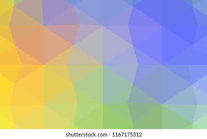 Dark BLUE vector blurry triangle template. Modern geometrical abstract illustration with gradient. A completely new template for your business design.