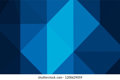 Dark BLUE vector blurry triangle texture. Modern geometrical abstract illustration with gradient. That new template can be used for your brand book.