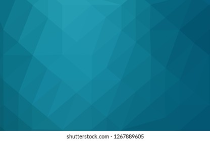 Dark BLUE vector blurry triangle texture. Creative illustration in halftone style with gradient. Template for a cell phone background.