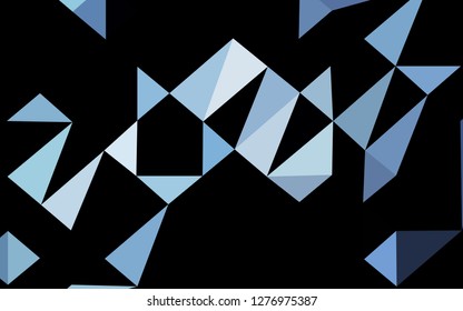 Dark BLUE vector blurry triangle texture. Modern geometrical abstract illustration with gradient. New texture for your design.