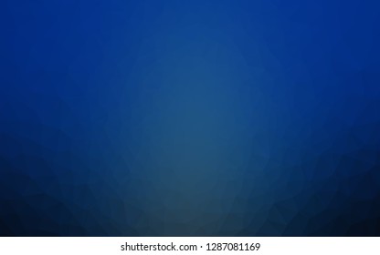Dark BLUE vector blurry triangle texture. A vague abstract illustration with gradient. New texture for your design.