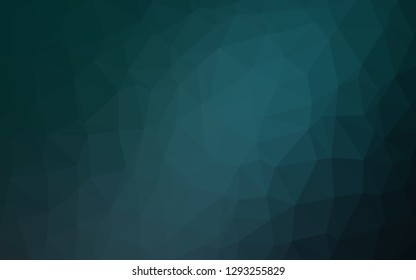 Dark BLUE vector blurry triangle template. Modern geometrical abstract illustration with gradient. Completely new design for your business.