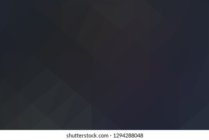 Dark BLUE vector blurry triangle pattern. Shining illustration, which consist of triangles. Elegant pattern for a brand book.