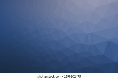 Dark BLUE vector blurry triangle pattern. Modern geometrical abstract illustration with gradient. Polygonal design for your web site.