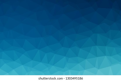 Dark BLUE vector blurry triangle pattern. A vague abstract illustration with gradient. Elegant pattern for a brand book.