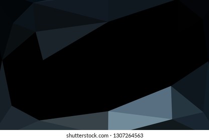 Dark BLUE vector blurry triangle template. Modern geometrical abstract illustration with gradient. Completely new design for your business.