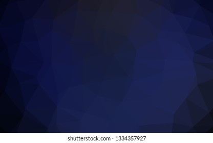 Dark BLUE vector blurry triangle texture. Brand new colorful illustration in with gradient. New texture for your design.