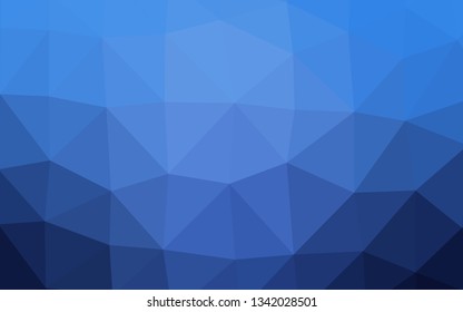 Dark BLUE vector blurry triangle texture. Colorful illustration in abstract style with gradient. The best triangular design for your business.