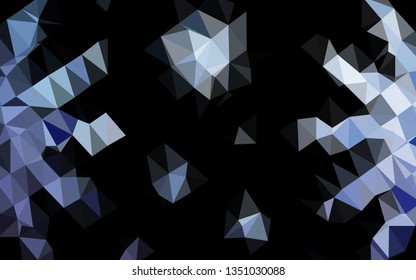 Dark BLUE vector blurry triangle template. Modern geometrical abstract illustration with gradient. Completely new design for your business.