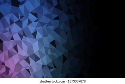Dark BLUE vector blurry triangle pattern. Colorful abstract illustration with gradient. Completely new template for your business design.