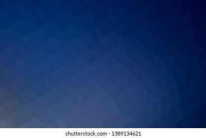 Dark BLUE vector blurry triangle template. Shining colored illustration in a Brand new style. Completely new template for your business design.