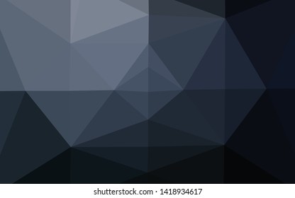 Dark BLUE vector blurry triangle texture. A vague abstract illustration with gradient. Completely new design for your business.