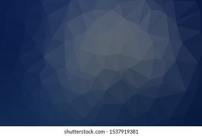 Dark BLUE vector blurry triangle texture. Colorful illustration in abstract style with gradient. The best triangular design for your business.