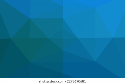Dark BLUE vector blurry triangle template. A sample with polygonal shapes. Textured pattern for background.