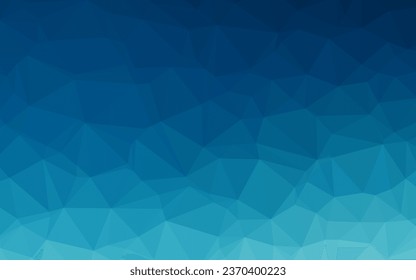 Dark BLUE vector blurry triangle pattern. Creative illustration in halftone style with gradient. New texture for your design.