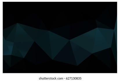 DARK BLUE vector blurry triangle background design. Geometric background in Origami style with gradient. 
