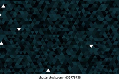 Dark BLUE vector blurry triangle pattern. Shining colored illustration in a brand-new style. The completely new template can be used for your brand book.